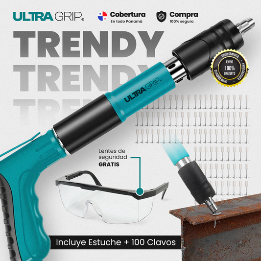 UltraGrip💥 Pistola de Fijación - KIT COMPLETO 🧰 + 100 Clavos Fulminantes de Regalo 🎁