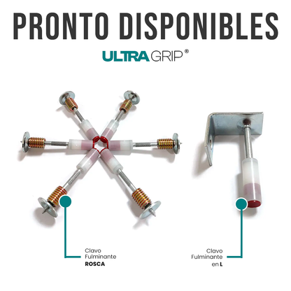 UltraGrip💥 Pistola de Fijación - KIT COMPLETO 🧰 + 100 clavos fulminantes de regalo 🎁